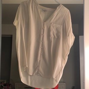 Joie white small short sleeved blouse